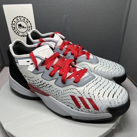 Adidas Don Issue 4 NC State Wolfpack Gray/Red Shoes (GZ9727) Men Size 12.5 NEW main image 11